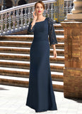 Taliyah Trumpet/Mermaid Square Floor-Length Chiffon Lace Mother of the Bride Dress With Pleated STKP0021915