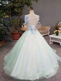 2024 New Arrival Scoop Neck Wedding Dresses Lace Up Floor Length With Beads PZ6Q8BLE