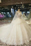 2024 New Arrival Gorgeous Wedding Dresses Lace Up Tulle A-Line P1N2DASB