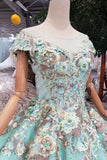 2024 New Prom Dresses Off-The-Shoulder Ball Gown Lace Up Back PTEL3ZKN