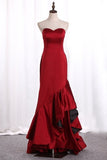 2024 New Arrival Evening Dresses Mermaid Sweetheart Satin PEE2YTT3