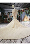 Ball Gown Wedding Dresses One Meter Train Sweetheart Top Quality Appliques P5LB3DBD