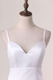 2024 Wedding Dresses Spaghetti Straps Organza & Satin P3DHADCP