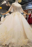 2024 Ball Gown Wedding Dresses Off-The-Shoulder Floor-Length Lace PP5LQNQC