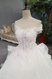 2024 Cheap Price Wedding Dresses Lace Up With Appliques And Sequins Off PH365H4H