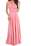 Sexy Variety-Style Elegant V-Neck Pleated Pleated Evening Sleeveless  Back Cross Bridesmaid  Dresses