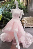 2024 New Arrival Scoop Neckline A-Line Summer Pink Asymmetrical Prom Dresses Lace Up PDK6S8SY