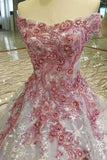 2024 Luxurious Wedding Dresses Lace Up Off The Shoulder With Appliques PPQC6X5T