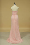 2024 Prom Dresses Sweetheart Lace With Beading PDXF3XKM