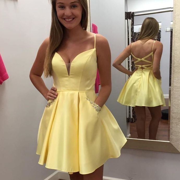 Sweet 16 Dress Short Gold