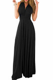 Sexy Variety-Style Elegant V-Neck Pleated Pleated Evening Sleeveless  Back Cross Bridesmaid  Dresses