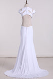 2024 New Arrival Scoop Short Sleeves Evening Dresses PY9MDH3K