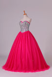2024 Quinceanera Dresses Sweetheart Ball Gown Floor-Length P38KL21M