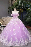 2024 New Arrival Floral Wedding Dresses A-Line Floor Length Lace Up Off The Shoulder With Beads P2N8GANN