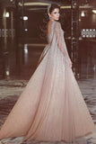 2024 New Arrival Prom Dresses A Line Tulle With Beading P1J45B16