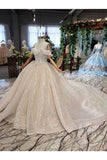 Ball Gown Wedding Dresses Off The Shoulder Top Quality Appliques PF9FZ32S