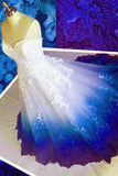 Ball Gown Sweetheart Long Prom Dresses, Strapless Quinceanera Dress with Applique STK15072