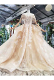 Ball Gown Wedding Dresses One And Half Meter Train Off The Shoulder Top Quality Appliques PXY4T7SY